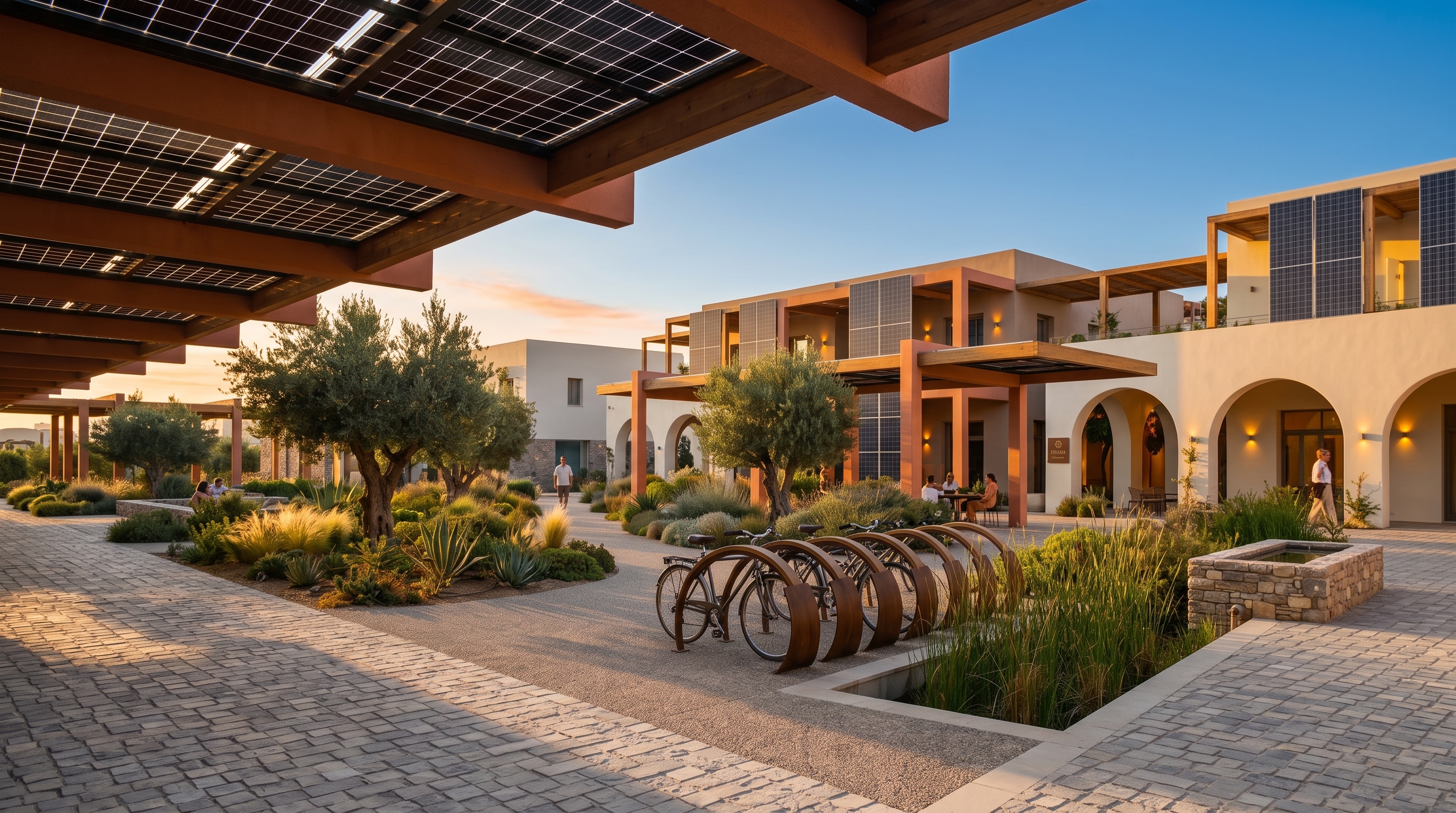 Clubhouse and plaza — Porto Eco-Resort concept study