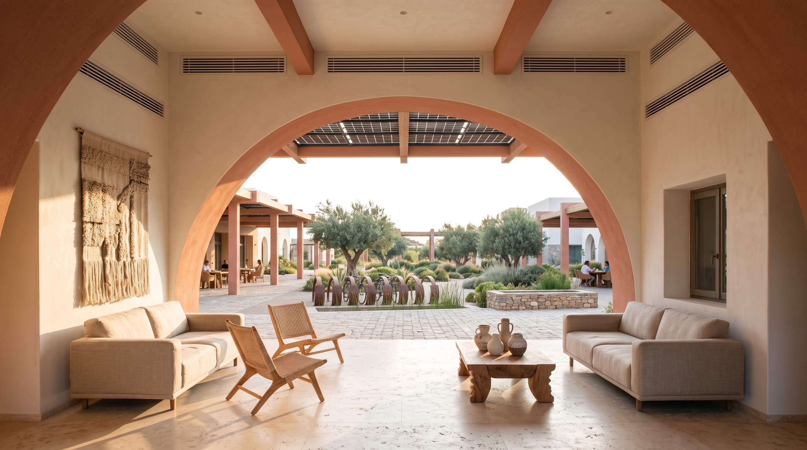 Clubhouse interior — Porto Eco-Resort concept study