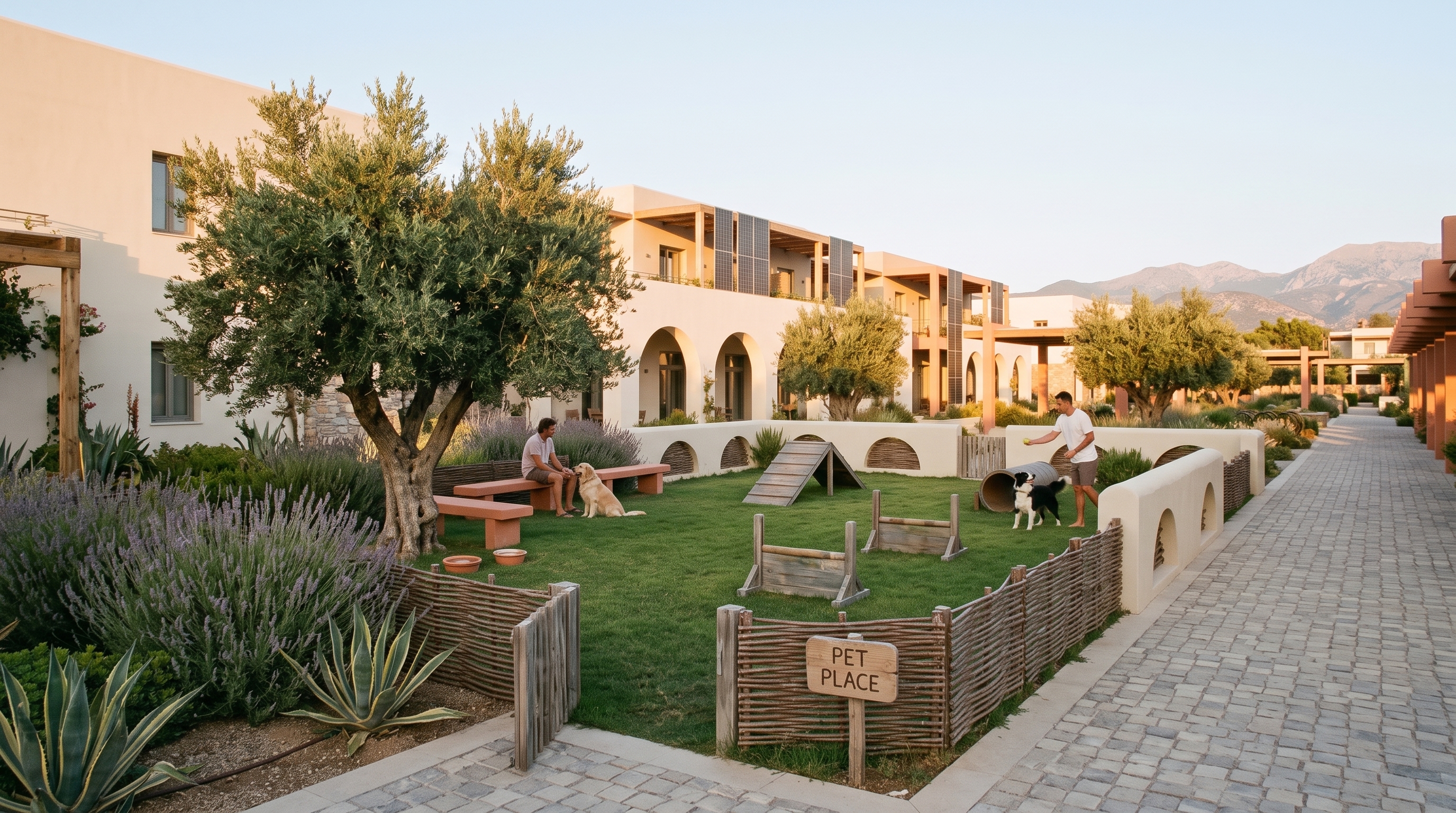 Residents at the pet area — Porto Eco-Resort concept study