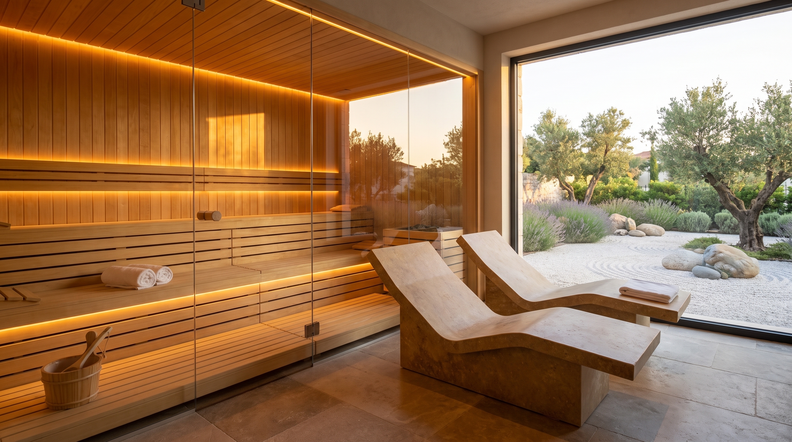 Sauna and rest — Orizon Residencial concept study