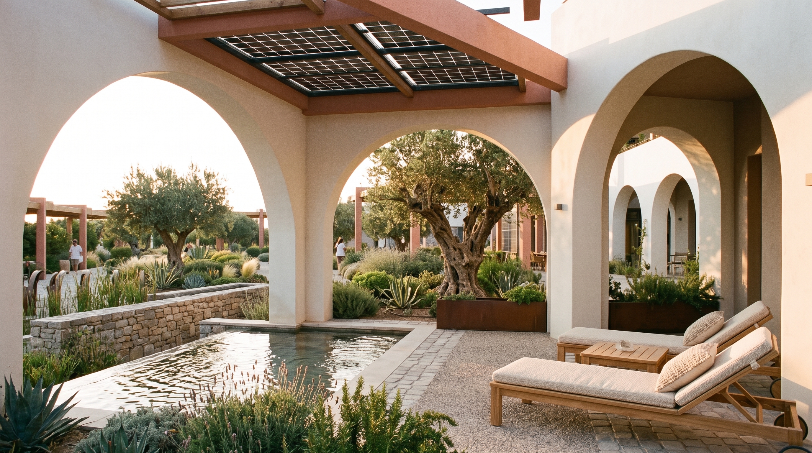 Private garden and terrace — Porto Eco-Resort concept study