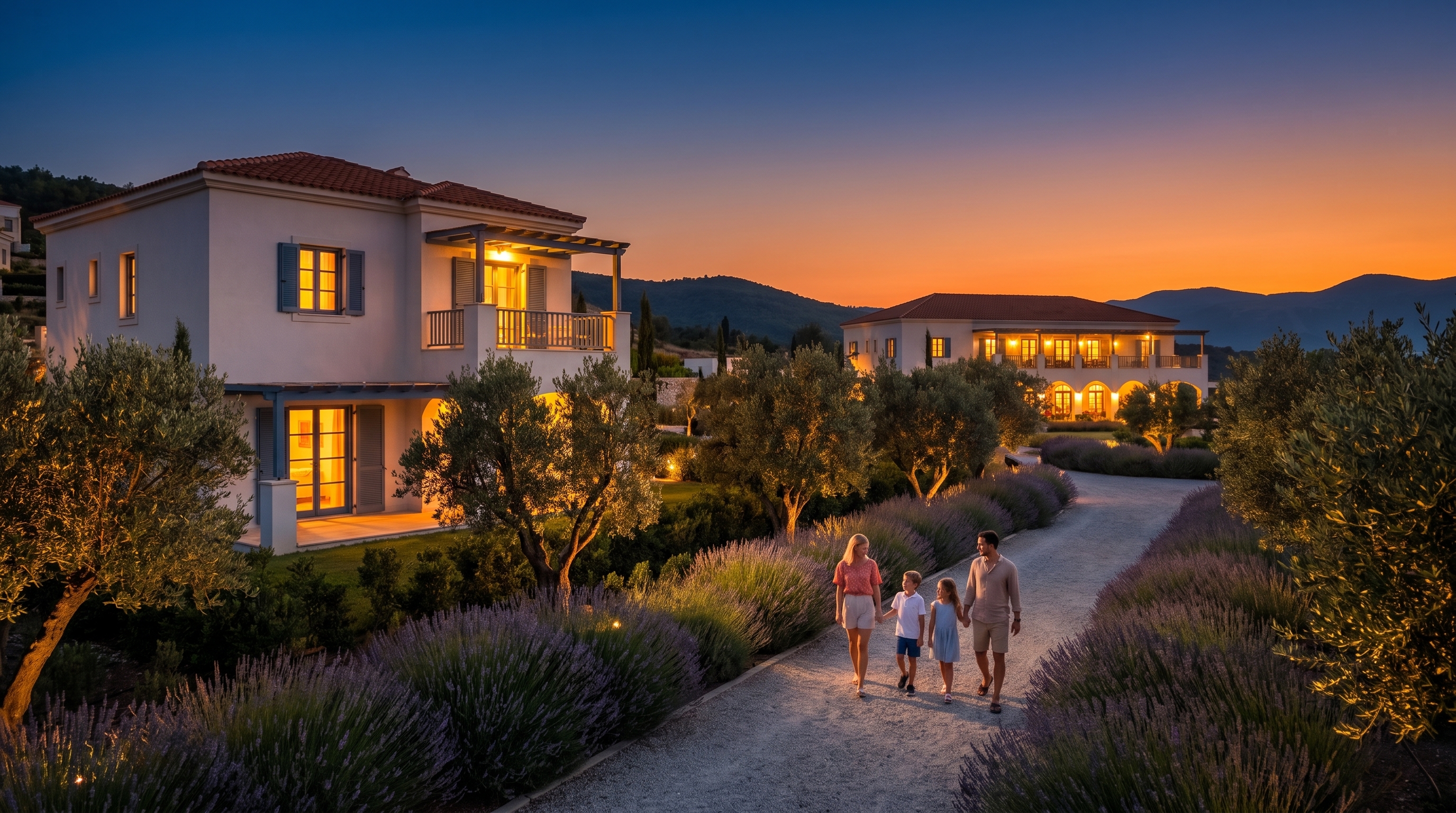 Family walking home — Orizon Residencial concept study