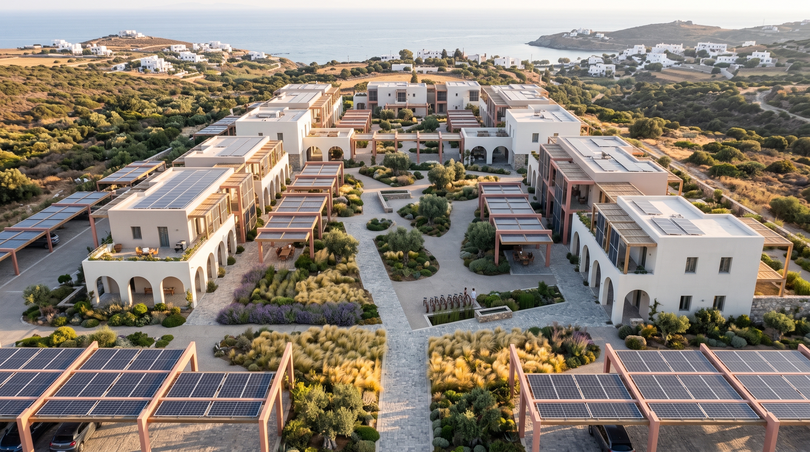 Aerial view — Porto Eco-Resort concept study