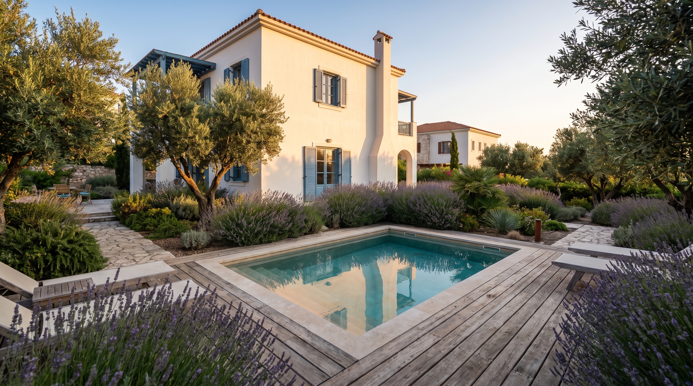 Pool in the private garden — Orizon Residencial concept study