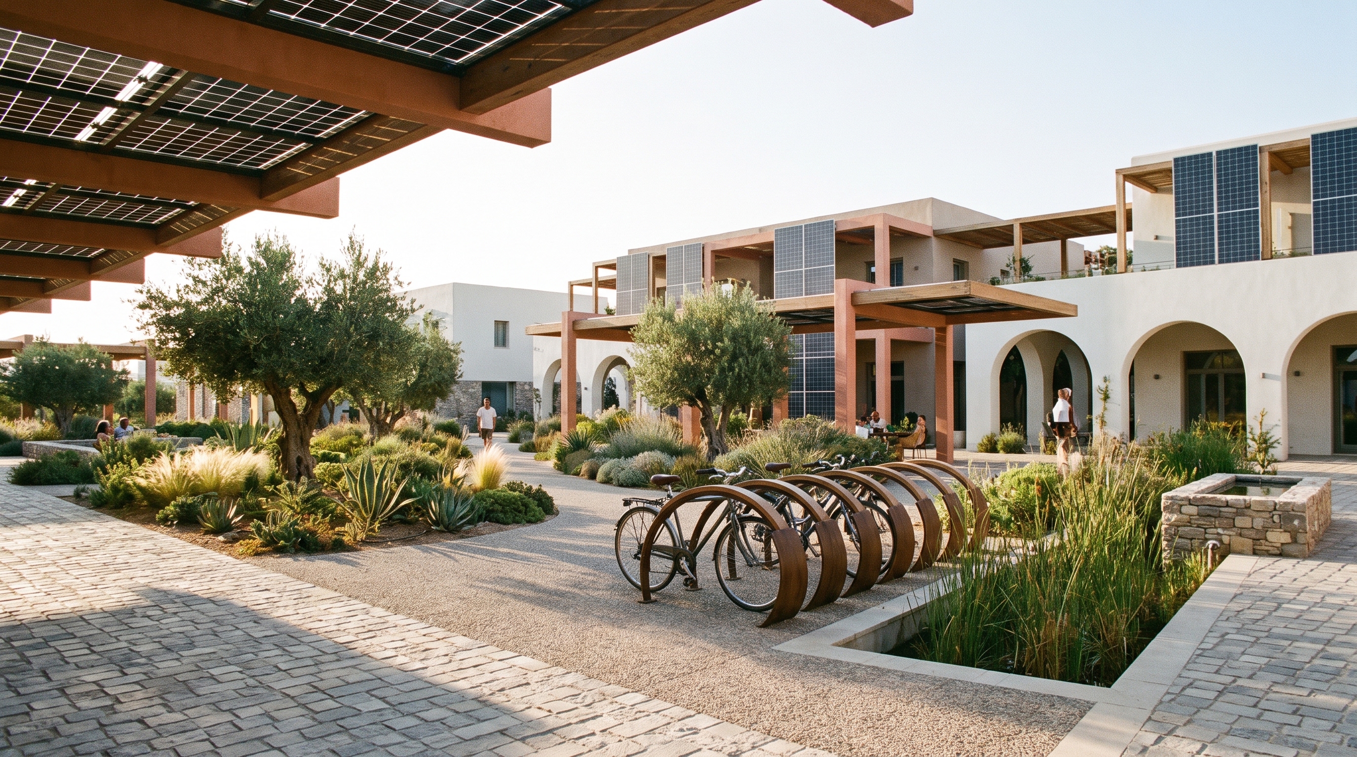 Solar panels and green infrastructure — Porto Eco-Resort concept study